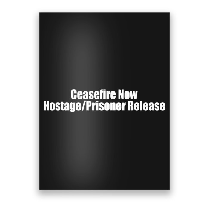 Laphilip Ceasefire Now Hostage Prisoner Release All For All Poster