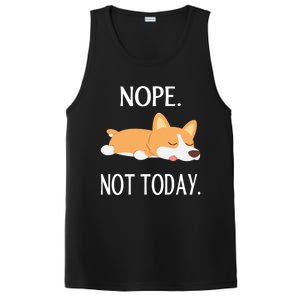 Lazy Corgi Nop Not Today Funny Corgi Dog Lovers Gift Great Gift PosiCharge Competitor Tank