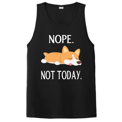 Lazy Corgi Nop Not Today Funny Corgi Dog Lovers Gift Great Gift PosiCharge Competitor Tank