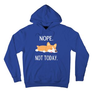 Lazy Corgi Nop Not Today Funny Corgi Dog Lovers Gift Great Gift Hoodie