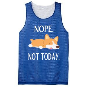 Lazy Corgi Nop Not Today Funny Corgi Dog Lovers Gift Great Gift Mesh Reversible Basketball Jersey Tank