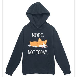 Lazy Corgi Nop Not Today Funny Corgi Dog Lovers Gift Great Gift Urban Pullover Hoodie