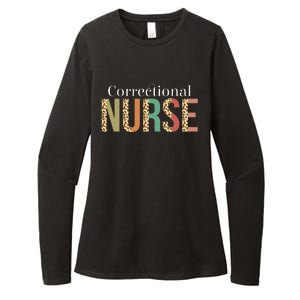 Leopard Correctional Nurse for Student  Womens CVC Long Sleeve Shirt