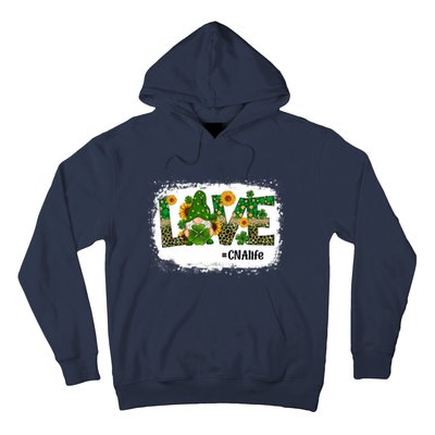 Love CNA Nurse Life Gnome Sunflower Funny St Patrick's Day Hoodie