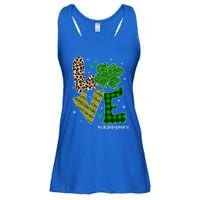 Love Cardiology Nurse Life Leopard Nurse St Patricks Day Gift Ladies Essential Flowy Tank