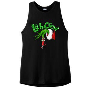 Lab Crew Nurse Merry Christmas Laboratory Xmas Pajamas Funny Ladies PosiCharge Tri-Blend Wicking Tank