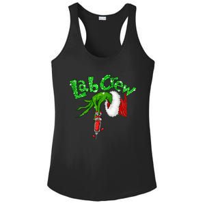 Lab Crew Nurse Merry Christmas Laboratory Xmas Pajamas Funny Ladies PosiCharge Competitor Racerback Tank