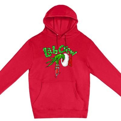 Lab Crew Nurse Merry Christmas Laboratory Xmas Pajamas Funny Premium Pullover Hoodie