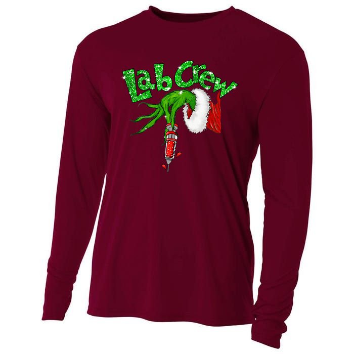 Lab Crew Nurse Merry Christmas Laboratory Xmas Pajamas Funny Cooling Performance Long Sleeve Crew