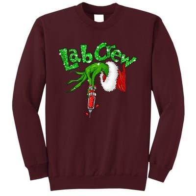 Lab Crew Nurse Merry Christmas Laboratory Xmas Pajamas Funny Tall Sweatshirt