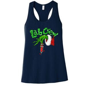 Lab Crew Nurse Merry Christmas Laboratory Xmas Pajamas Funny Women's Racerback Tank