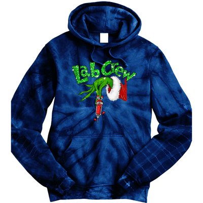 Lab Crew Nurse Merry Christmas Laboratory Xmas Pajamas Funny Tie Dye Hoodie