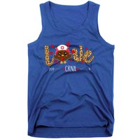 Love Crna Nurse Leopard Thanksgiving Cute Turkey Nursing Funny Gift Tank Top