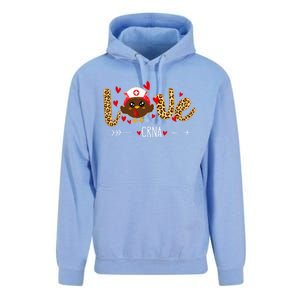 Love Crna Nurse Leopard Thanksgiving Cute Turkey Nursing Funny Gift Unisex Surf Hoodie