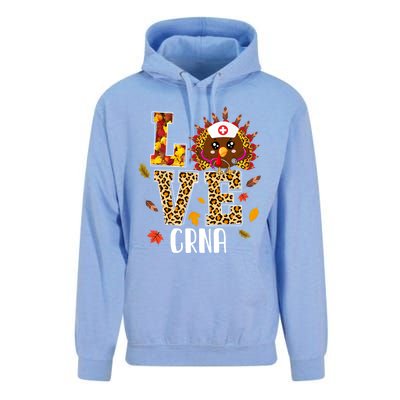 Love Crna Nurse Leopard Turkey Leopard Nursing Thanksgiving Funny Gift Unisex Surf Hoodie