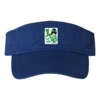 Love Cardiology Nurse Life Bleached Messy Bun Irish Nurse Great Gift Valucap Bio-Washed Visor