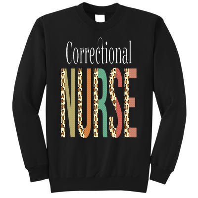 Leopard Correctional Nurse Print For Nursing Student Sweatshirt