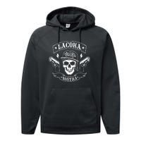 La Coka Nostra Skull Men Performance Fleece Hoodie