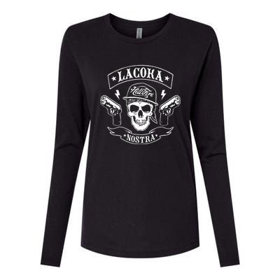 La Coka Nostra Skull Men Womens Cotton Relaxed Long Sleeve T-Shirt