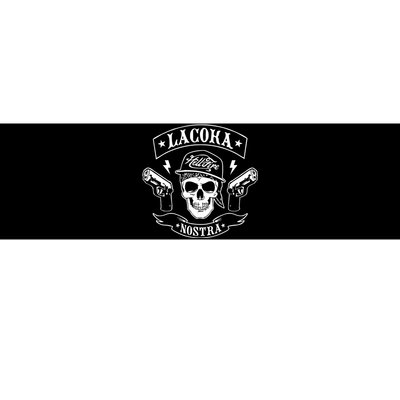 La Coka Nostra Skull Men Bumper Sticker