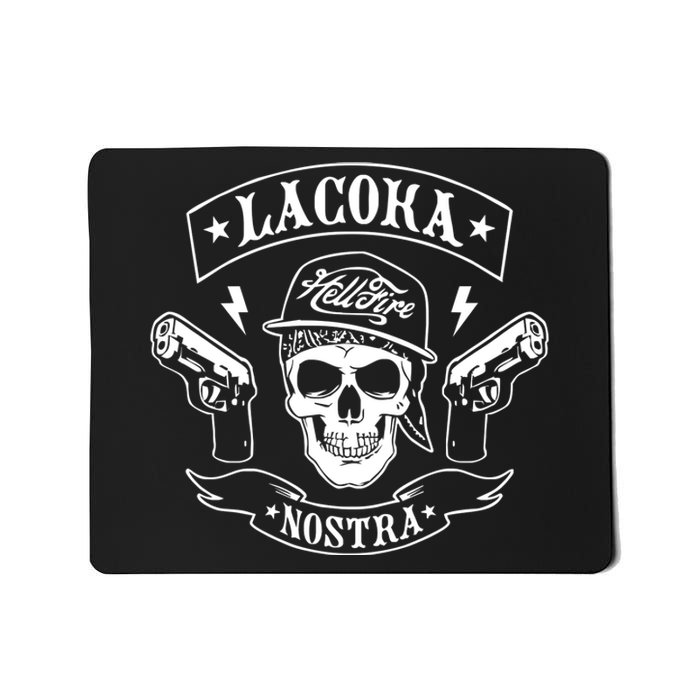 La Coka Nostra Skull Men Mousepad