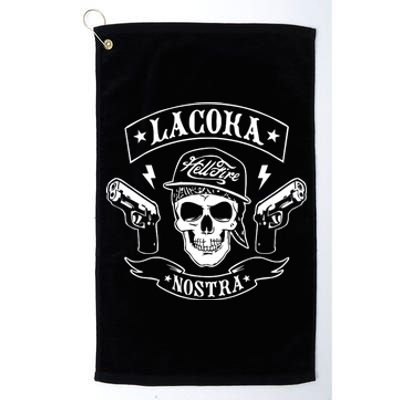 La Coka Nostra Skull Men Platinum Collection Golf Towel