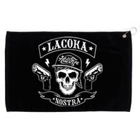 La Coka Nostra Skull Men Grommeted Golf Towel