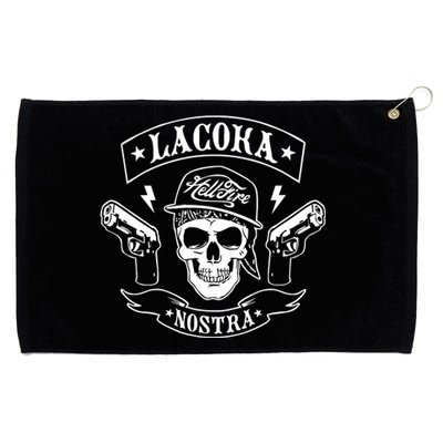 La Coka Nostra Skull Men Grommeted Golf Towel