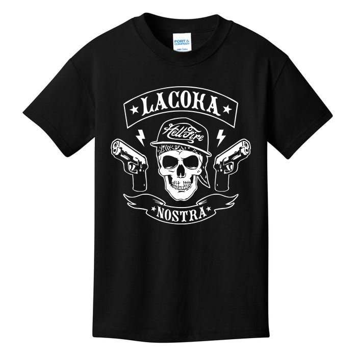 La Coka Nostra Skull Men Kids T-Shirt