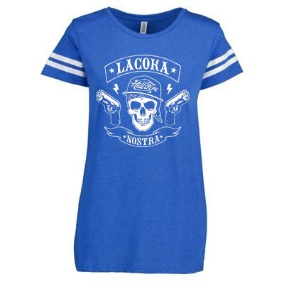 La Coka Nostra Skull Men Enza Ladies Jersey Football T-Shirt