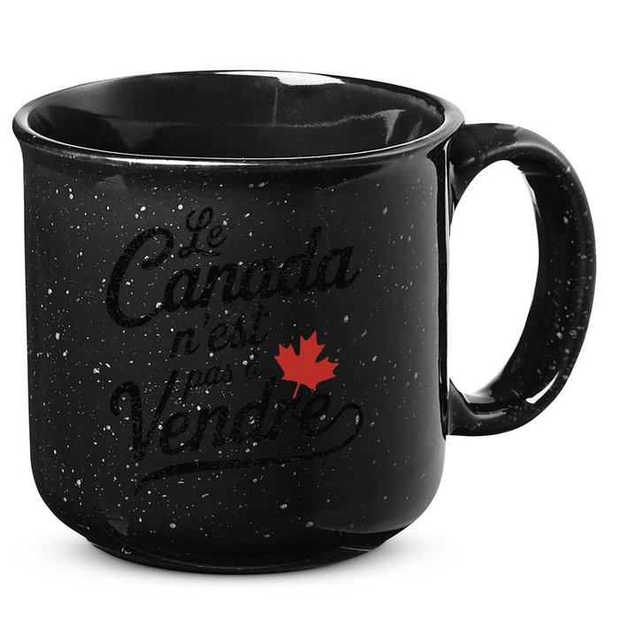 Le Canada Nest Pas A Vendre Canada Is Not For Sale 15oz Campfire Ceramic Mug