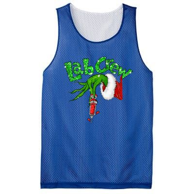 Lab Crew Nurse Merry Christmas Laboratory Xmas Pajamas Mesh Reversible Basketball Jersey Tank