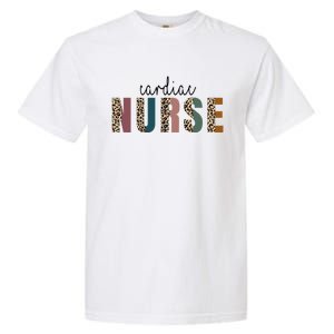 Leopard Cardiac Nurse Nursing Student School Gift Garment-Dyed Heavyweight T-Shirt