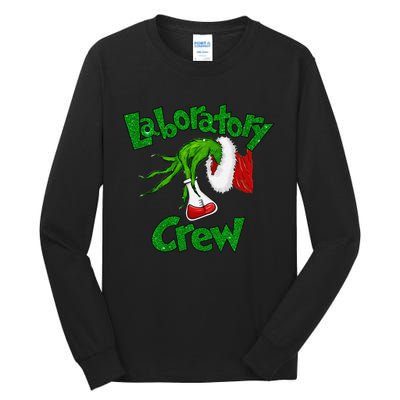 Laboratory Crew Nurse Stethoscope Christmas Xmas Nursing Tall Long Sleeve T-Shirt