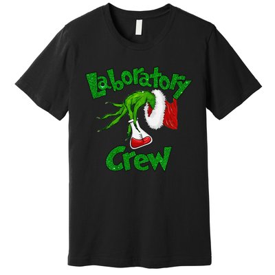 Laboratory Crew Nurse Stethoscope Christmas Xmas Nursing Premium T-Shirt