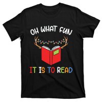 Librarian Christmas Oh What Fun Books Gift Funny Xmas Holiday T-Shirt