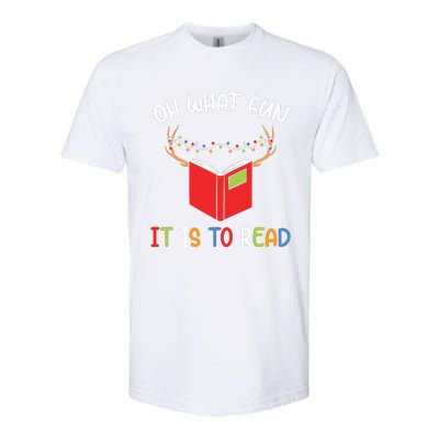 Librarian Christmas Oh What Fun Books Gift Funny Xmas Holiday Softstyle CVC T-Shirt