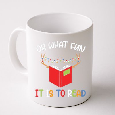 Librarian Christmas Oh What Fun Books Gift Funny Xmas Holiday Coffee Mug