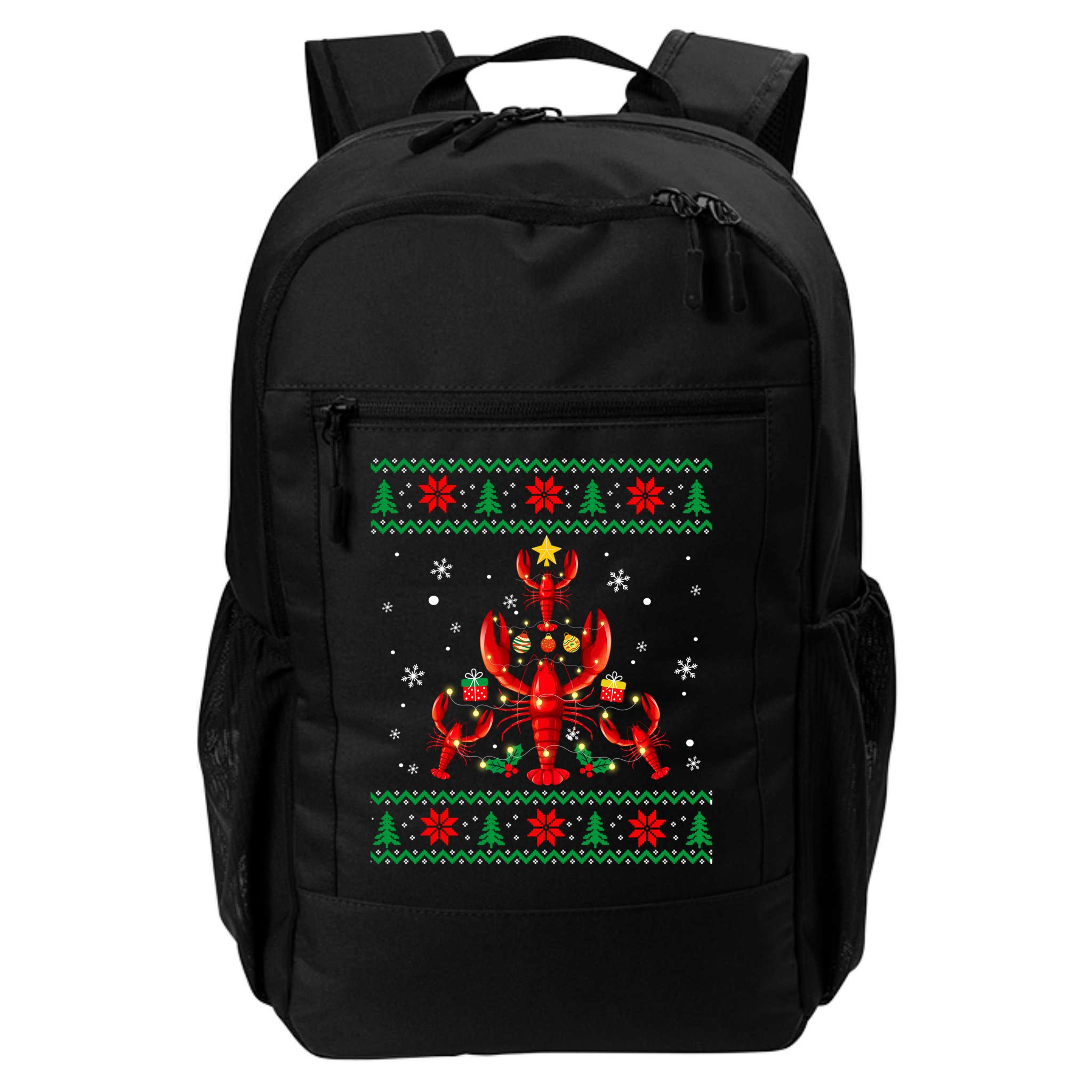 Lobster Christmas Ornat Tree Funny Xmas Gift Ugly Sweater Cool Gift Backpack