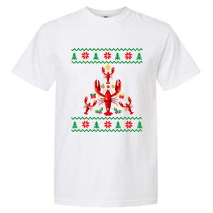 Lobster Christmas Ornat Tree Funny Xmas Gift Ugly Sweater Cool Gift Garment-Dyed Heavyweight T-Shirt