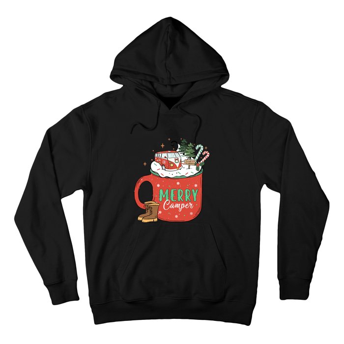 Love Camping On Christmas Morning Xmas Gift Hoodie