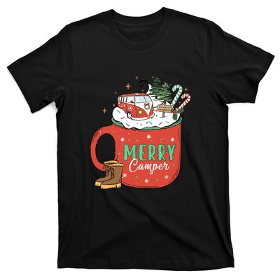 Love Camping On Christmas Morning Xmas Gift T-Shirt