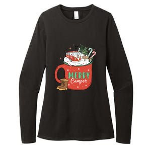 Love Camping On Christmas Morning Xmas Gift Womens CVC Long Sleeve Shirt