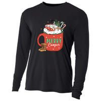 Love Camping On Christmas Morning Xmas Gift Cooling Performance Long Sleeve Crew