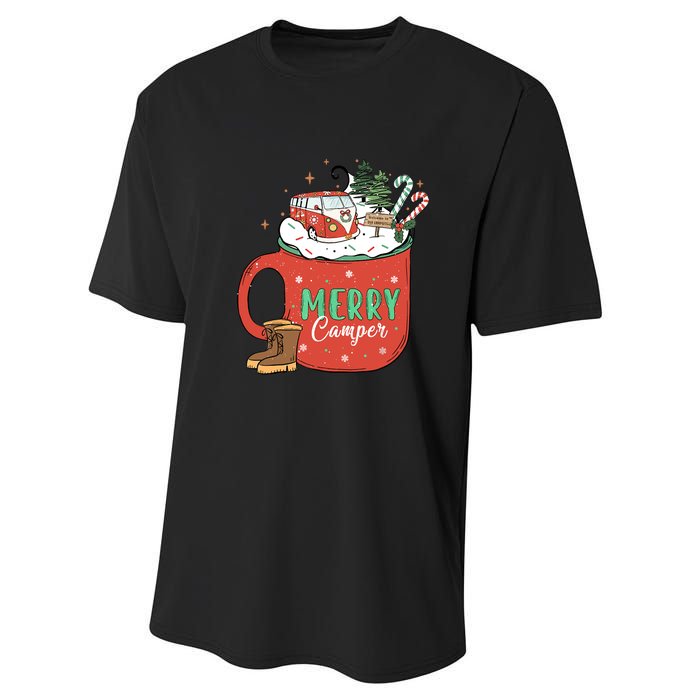 Love Camping On Christmas Morning Xmas Gift Performance Sprint T-Shirt