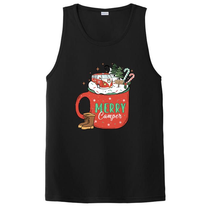 Love Camping On Christmas Morning Xmas Gift PosiCharge Competitor Tank