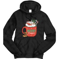 Love Camping On Christmas Morning Xmas Gift Tie Dye Hoodie