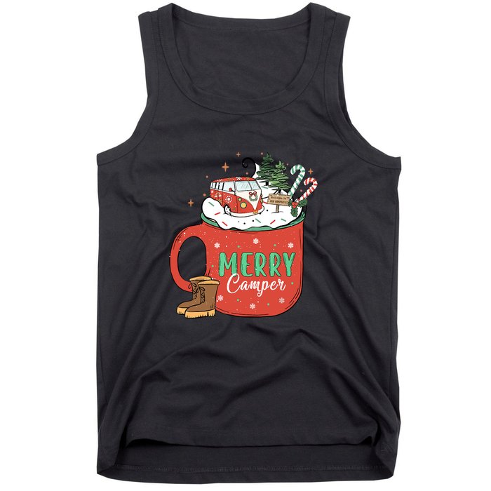 Love Camping On Christmas Morning Xmas Gift Tank Top