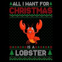 Lobster Christmas Outfits For Women Ugly Xmas Sweater Long Sleeve Doggie Tank