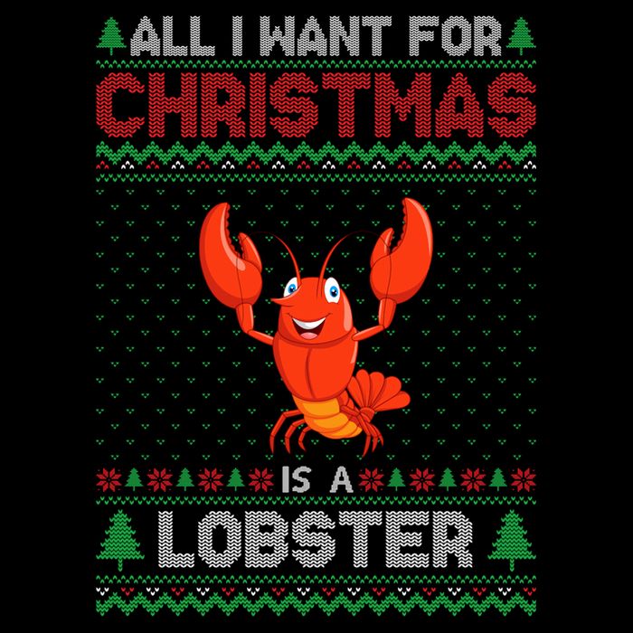 Lobster Christmas Outfits For Women Ugly Xmas Sweater Long Sleeve Doggie Tank